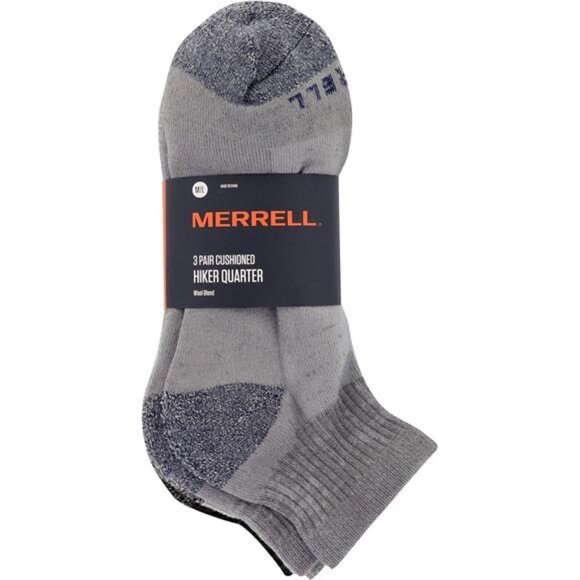 Merrell Men's and Women's Wool Everyday Hiking Socks-3 Pair Pack-Cushioned - Picture 5 of 7